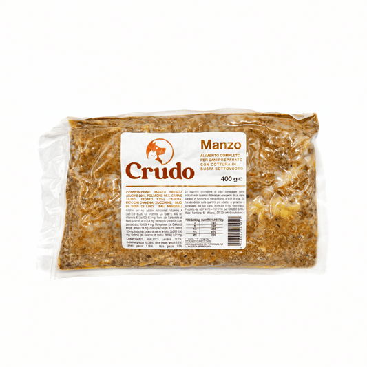 Casalinga Cotta per CANI (No Frigo) - Manzo - Sottovuoto (150 / 400 gr)