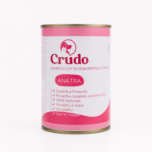 Casalinga Cotta per CANI (No Frigo) - Anatra - in Lattina (400 gr)