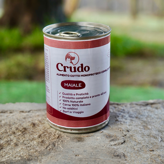 Casalinga Cotta per CANI (No Frigo) - Maiale - in Lattina (400 gr)