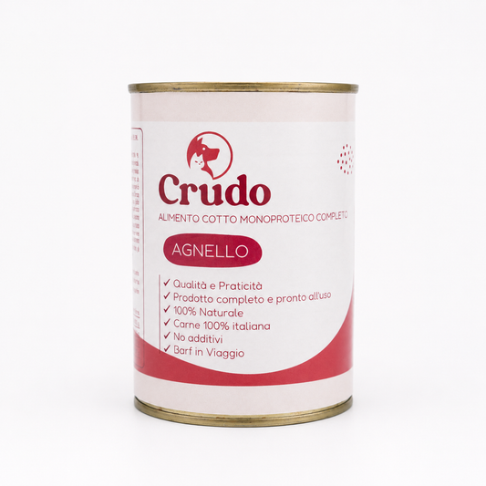 Casalinga Cotta per CANI (No Frigo) - Agnello - in Lattina (400 gr)