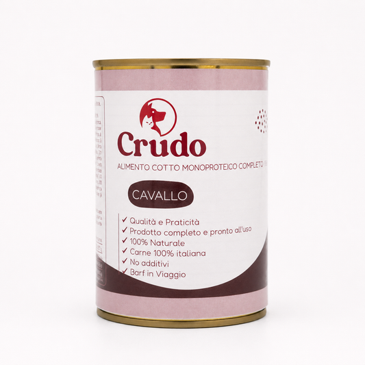 Casalinga Cotta per CANI (No Frigo) - Cavallo - in Lattina (400 gr)