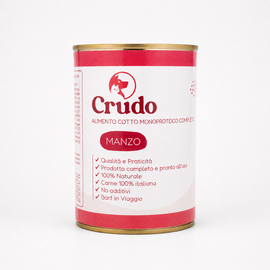 Casalinga Cotta per CANI (No Frigo) - Manzo - in Lattina (400 gr)