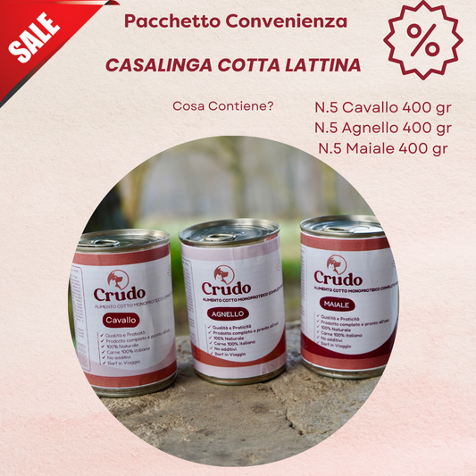 Pacchetto Convenienza 15 pezzi Casalinga cotta LATTINA
