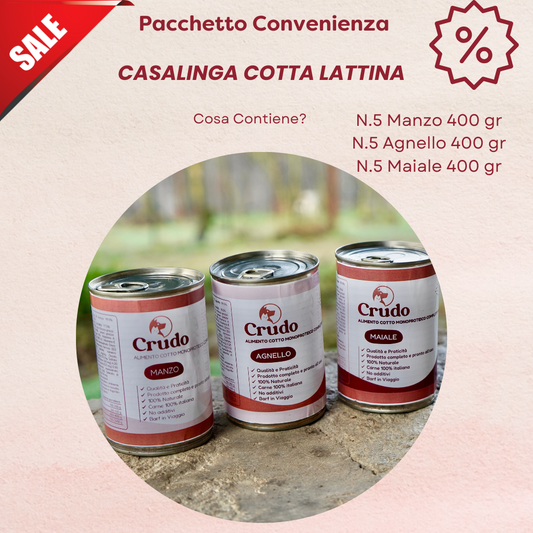 Pacchetto Convenienza 15 pezzi Casalinga cotta LATTINA